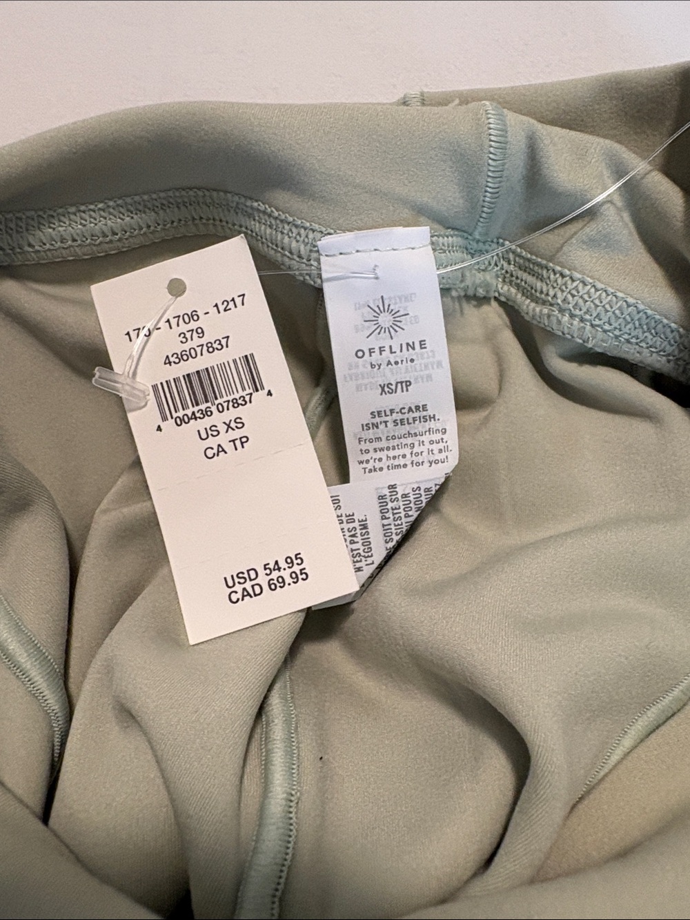Aerie Offline Real Me Flowy Shorts Women’s XS Green Trending Athletic Wear NWT - Picture 5 of 5